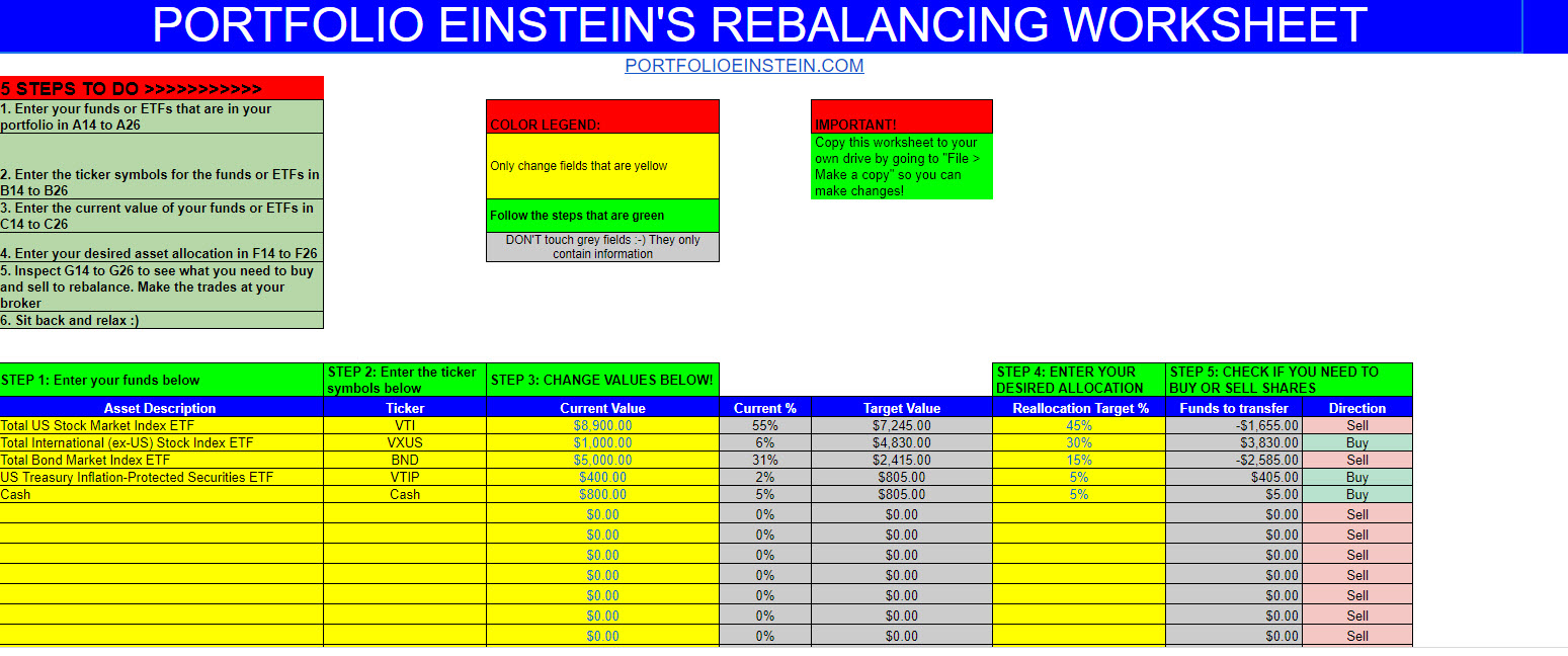 Portfolio Rebalancing Tool