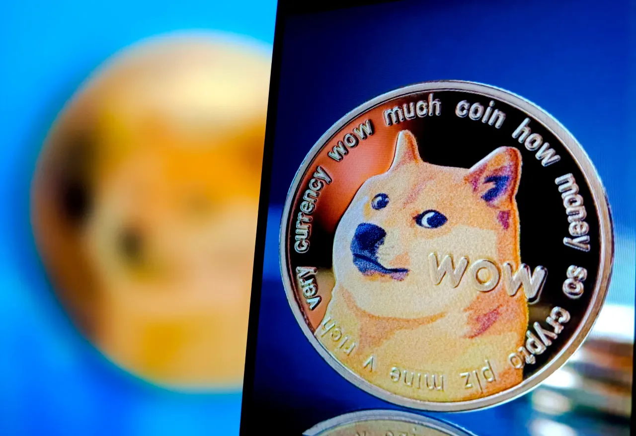 Bustling Wall Street trading floor with digital tickers displaying Solana, XRP, and Dogecoin logos, symbolizing the impact of SEC crypto ETF rules on altcoin investments in 2025.